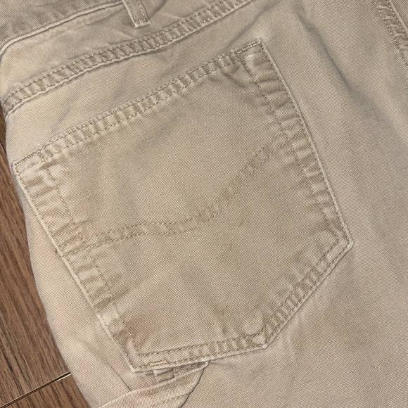 Carhartt Loose Fit Distressed Carpenter Khaki Jeans Mens - Picture 5 of 12